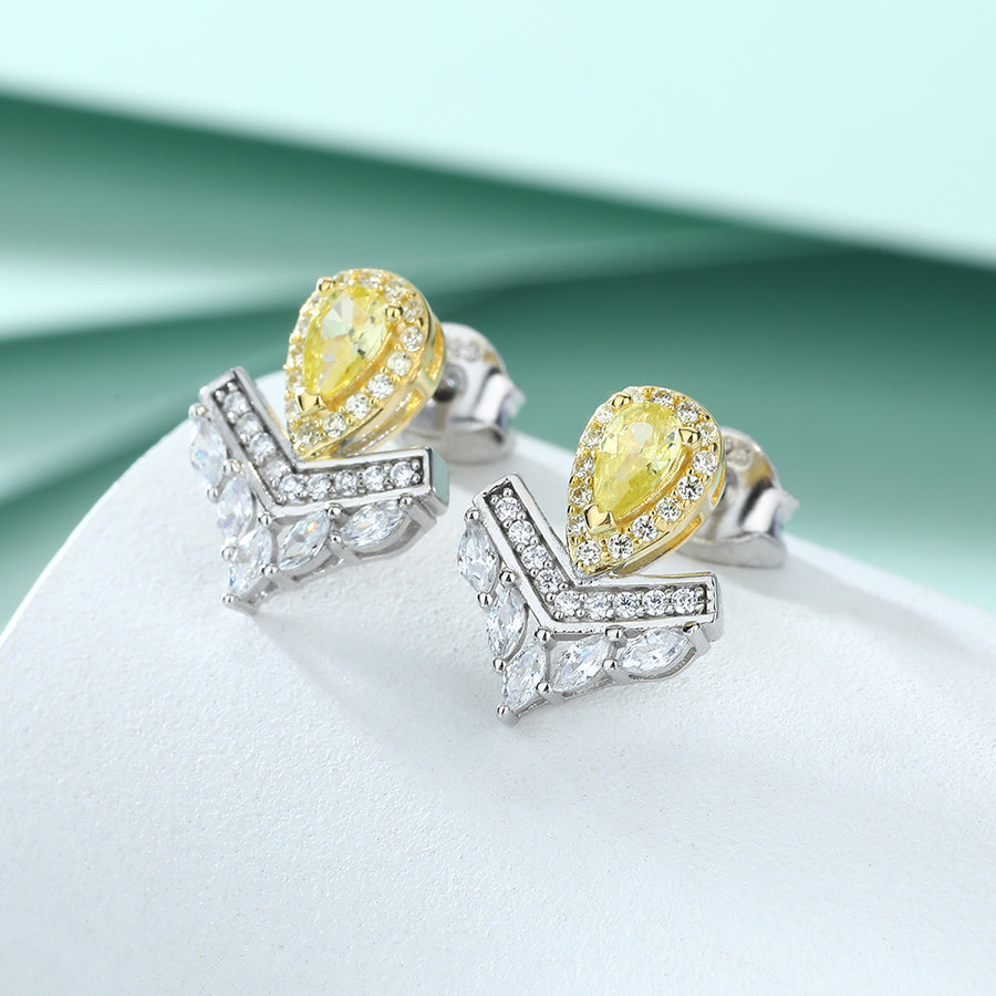 Golden Crown Earrings