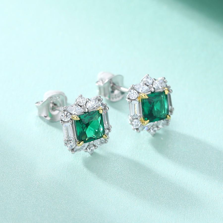 Emerald Court Earrings
